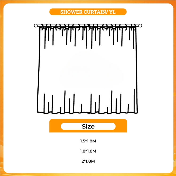 3D shower curtain - Undead Unluck Store