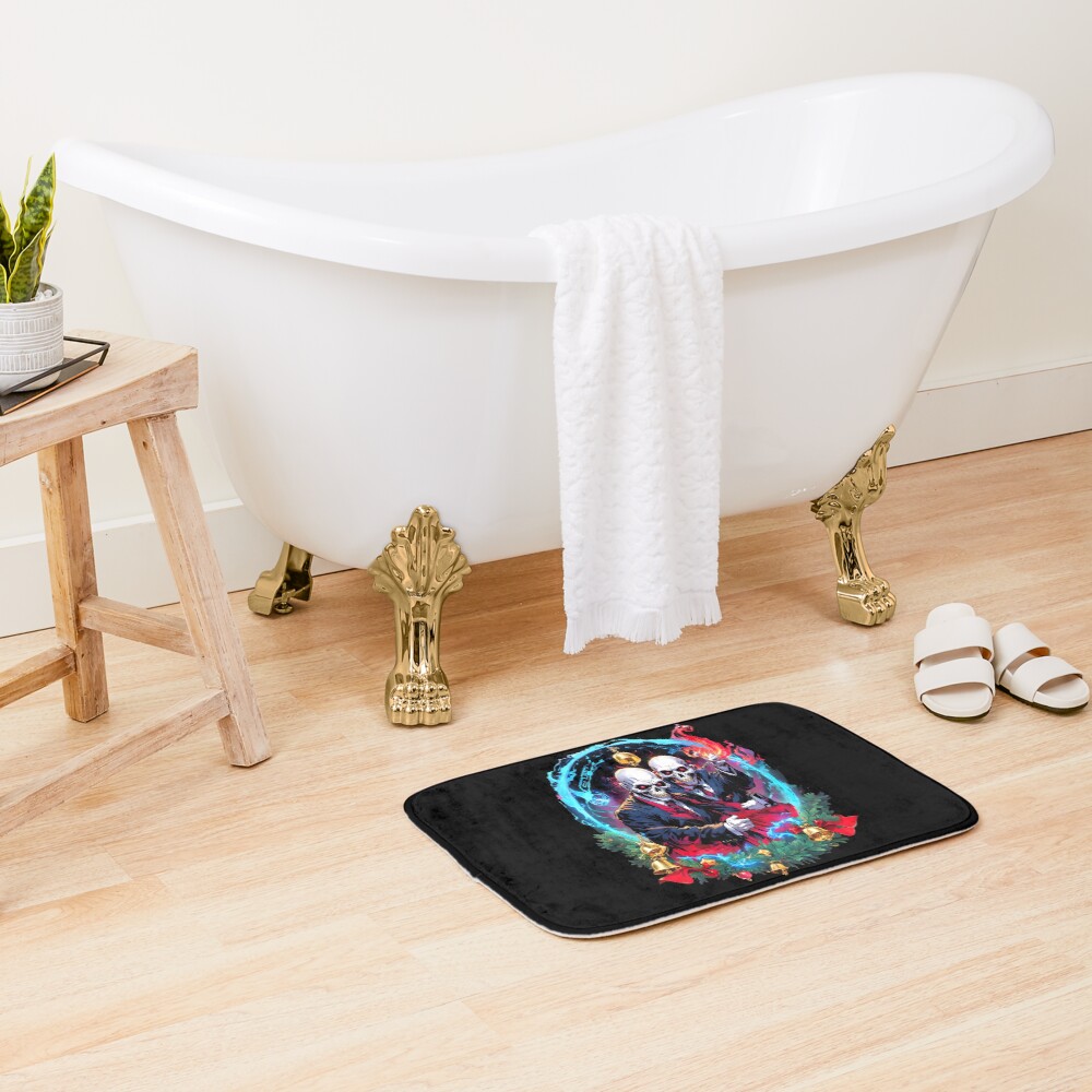 Zombie Skullcap Undead Unluck Bath Mat - Image 2