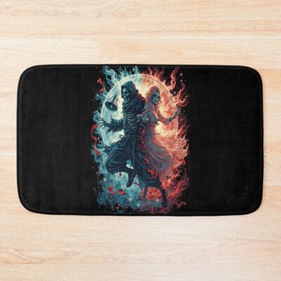 Zombie Christmas Undead Unluck Bath Mat