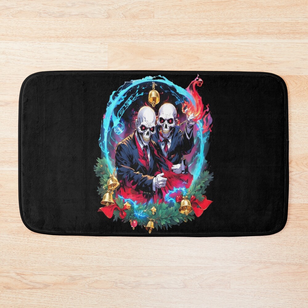 Zombie Skullcap Undead Unluck Bath Mat