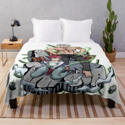 Undead Unluck Couple Throw Blanket