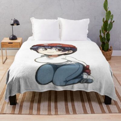 Undead Unluck Chibi Fuuko Izumo Throw Blanket
