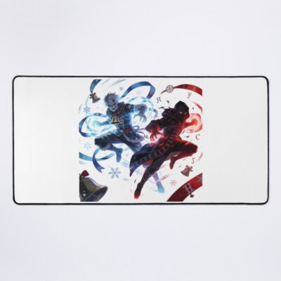 Zombie Blue And Red Undead Unluck Mouse Pad