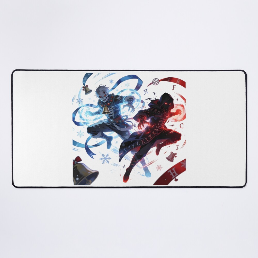 Zombie Blue And Red Undead Unluck Mouse Pad