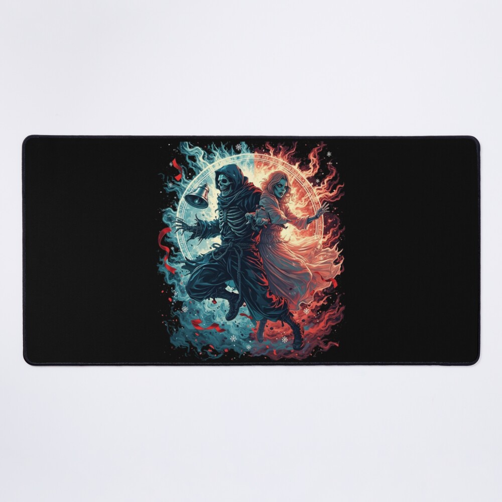 Zombie Christmas Undead Unluck Mouse Pad
