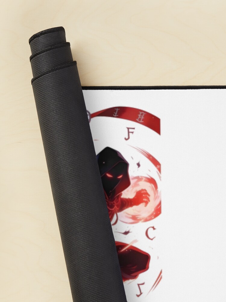 Zombie Blue And Red Undead Unluck Mouse Pad - Image 2
