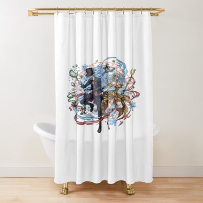 Zombie Undead Unluck Shower Curtain