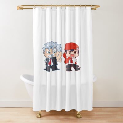 Undead Unluck Chibi Shower Curtain