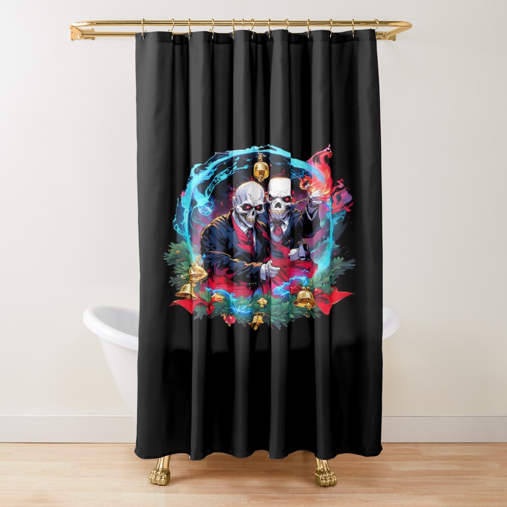 Zombie Skullcap Undead Unluck Shower Curtain