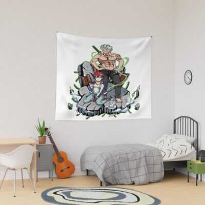 Undead Unluck Couple Tapestry