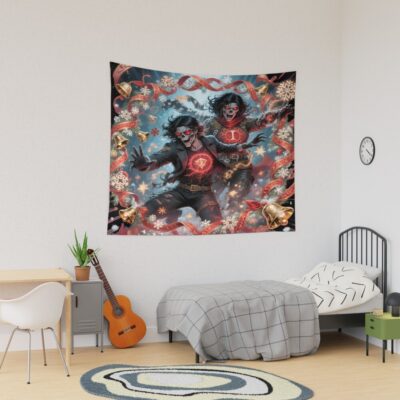 Zombie Undead Unluck Tapestry