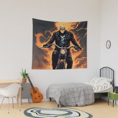 Undead Unluck Ghost Rider Tapestry