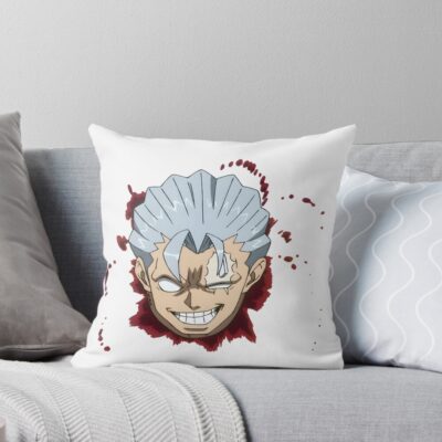Undead Unluck Head Andy Throw Pillow