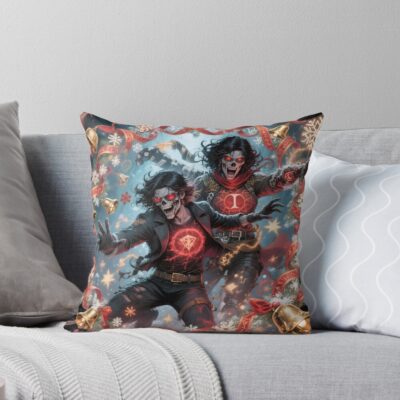 Zombie Undead Unluck Throw Pillow
